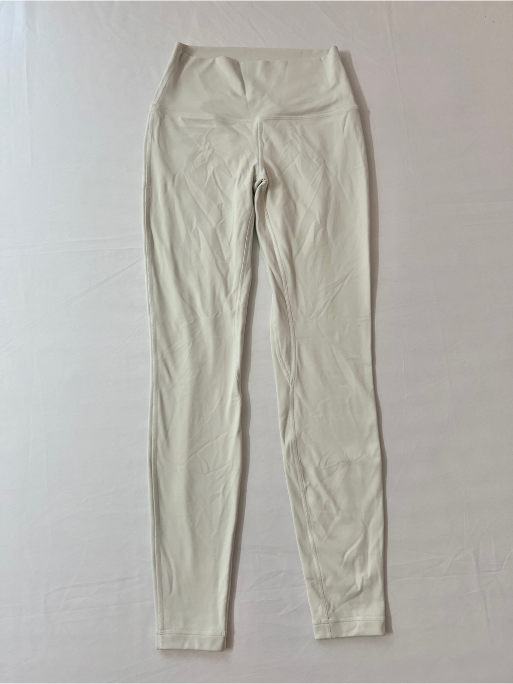 Lululemon Double Lined Align High Rise Full Length Leggings Legging Nulu Cream